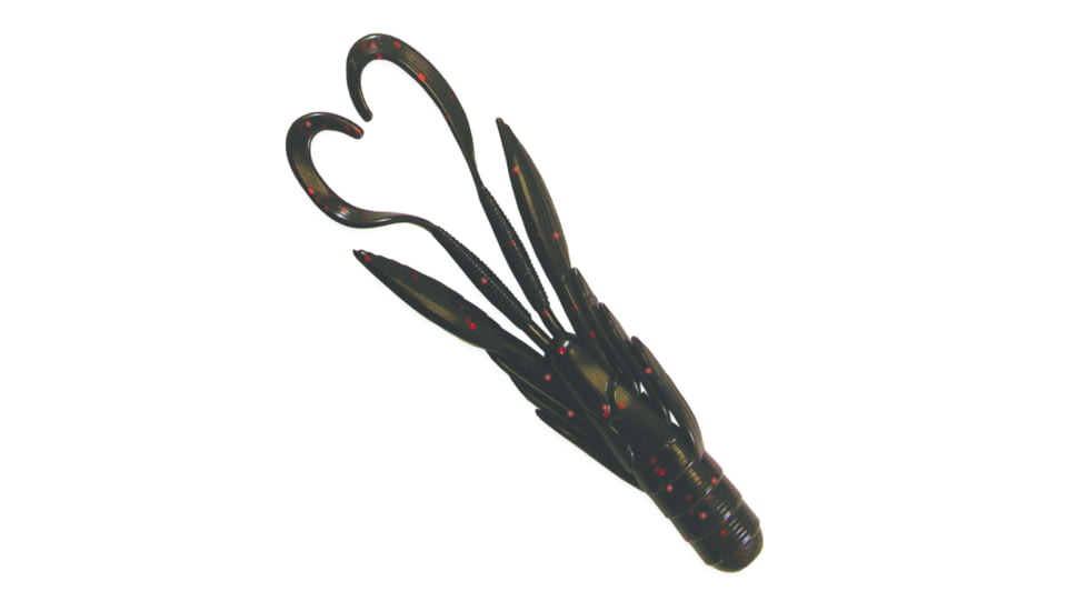 Culprit Incredi-Craw, 4 in, 6 Pack, Black Neon, IC406-F7
