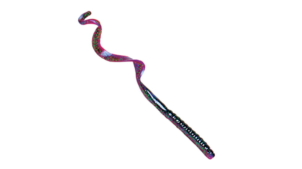 Culprit Original Worm, 8 in, 12 Pack, Tequila Shad Green Flake, C812-40