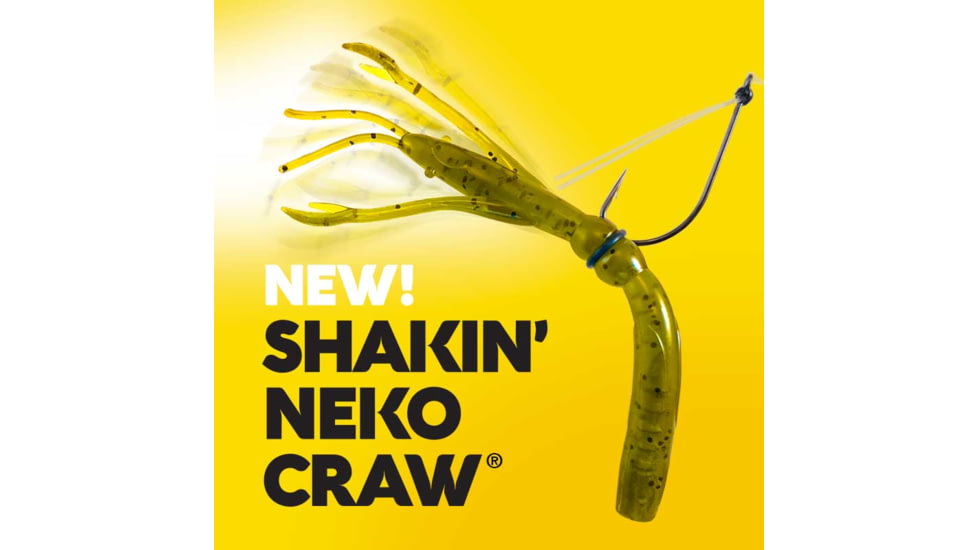 Culprit Shakin 4.5 in Neko Craw, Green Pumpkin Blue Flake, NC412-70