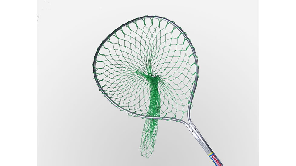 Cumings O Ct. Handle Promotional Boat Net, 24in O Ct. Handle, Pear Shaped Net, 28in Deep, 18in X 21in, IL-31-P-24