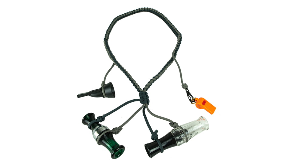 Cupped Waterfowl Outdoors Braid DIY Lanyar, Green/Khaki, CU8086