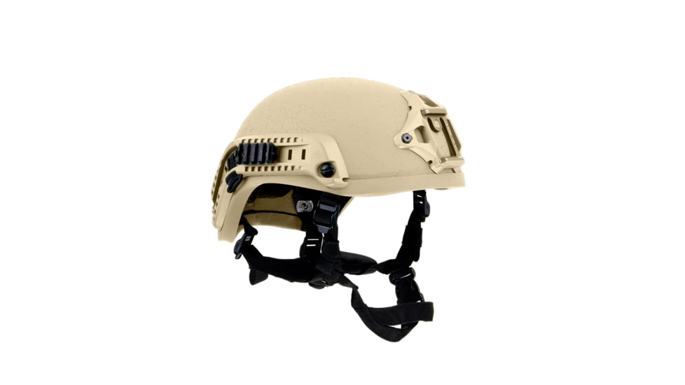 Custom Armor Group 501 High Cut Fully Loaded Level IIIA Advanced Combat Helmet, Desert Tan, Large, CAG-501-HC-FL-LG-DT