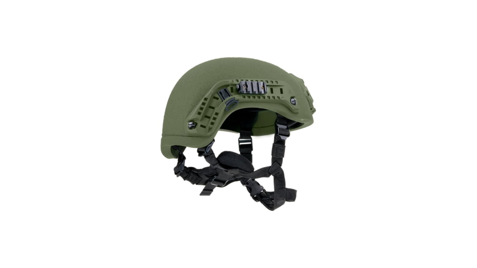 Custom Armor Group 501 High Cut Fully Loaded Level IIIA Advanced Combat Helmet, Ranger Green, Medium, CAG-501-HC-FL-MD-RG