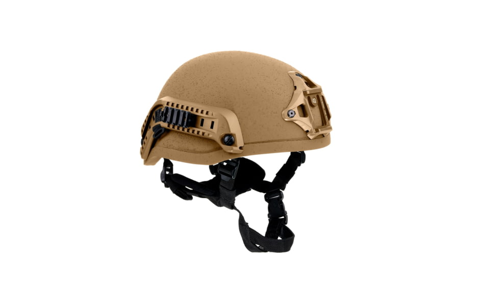 Custom Armor Group 501 Mid Cut Fully Loaded Level IIIA Advanced Combat Helmet, Coyote Tan, Large, CAG-501-MC-FL-LG-CT