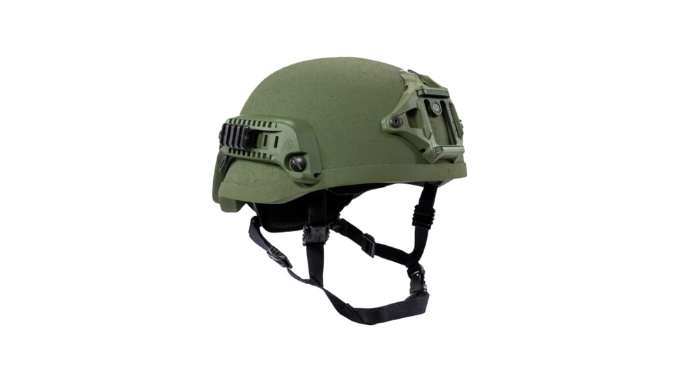 Custom Armor Group 501 Mid Cut Fully Loaded Level IIIA Advanced Combat Helmet, OD Green, Large, CAG-501-MC-FL-LG-OD