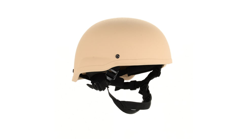 Custom Armor Group 501 Mid Cut Level IIIA Advanced Combat Helmet, Desert Tan, Small, CAG-501-MC-SM-DT