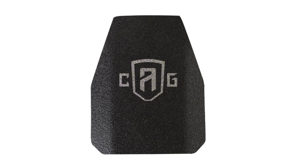 Custom Armor Group AR1000 Rhino Coated Level III Stand Alone Steel Armor Plate, Swimmers Cut, 10in x 12in, AR1000-ASC-10X12