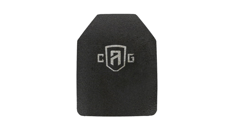 Custom Armor Group AR500 Rhino Coated Level III Stand Alone Steel Armor Plate, 10.125in x 13.25, AR500-SAPI-L