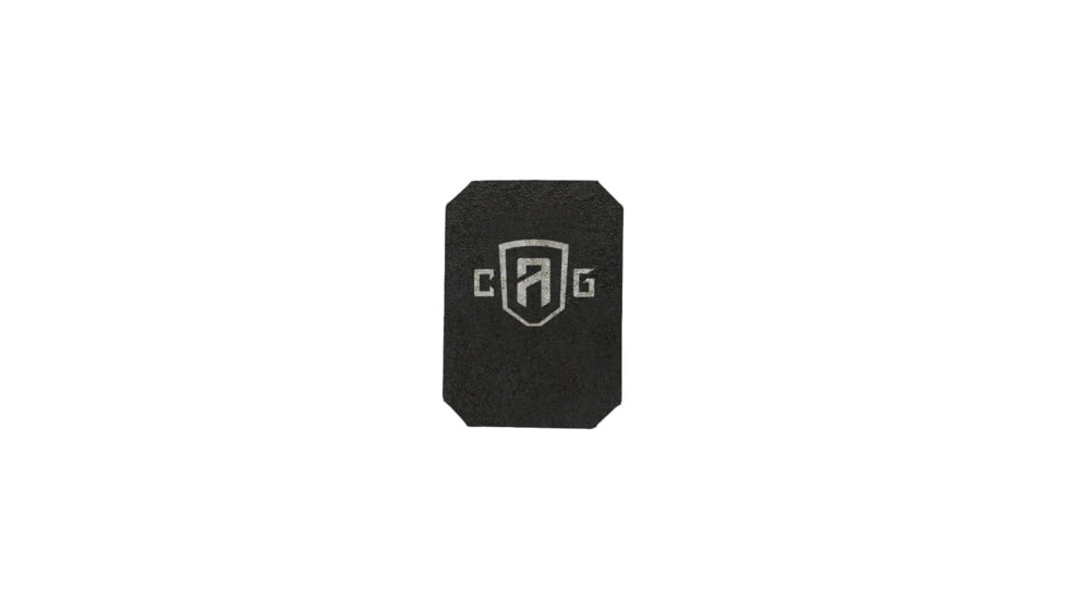 Custom Armor Group AR500 Rhino Coated Level III Stand Alone Steel Armor Plate, 5in x 7in, AR500-5X7