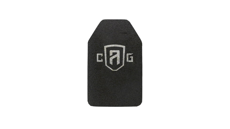 Custom Armor Group AR500 Rhino Coated Level III Stand Alone Steel Armor Plate, 7.25in x 11.5in, AR500-SAPI-XS