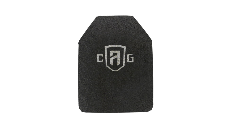 Custom Armor Group AR500 Rhino Coated Level III Stand Alone Steel Armor Plate, 9.5in x 12.5in, AR500-SAPI-M