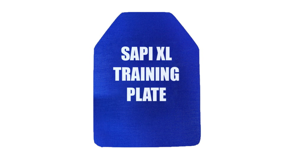 Custom Armor Group Non Ballistic Blue Marked SAPI Multi Curve Training Plate, 10in x 12in, GTP-MC-SC-1012-NY