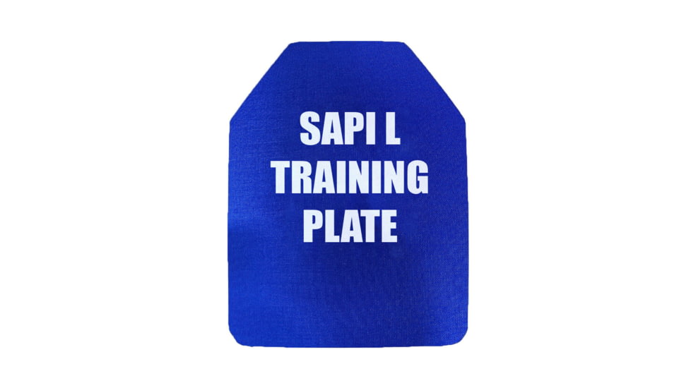 Custom Armor Group Non Ballistic Blue Marked SAPI Multi Curve Training Plate, 9.5in x 12.5in, GTP-MC-SAPI-M-NY