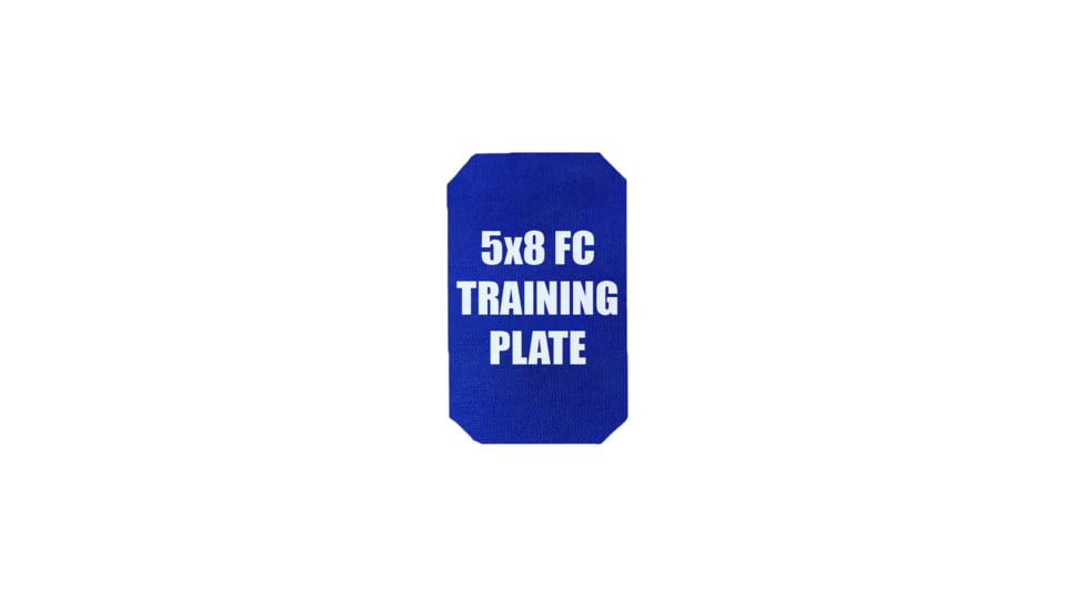 Custom Armor Group Non Ballistic Blue Marked SAPI Training Plate, 5in x 8in, GTP-SC-FC-58-NY