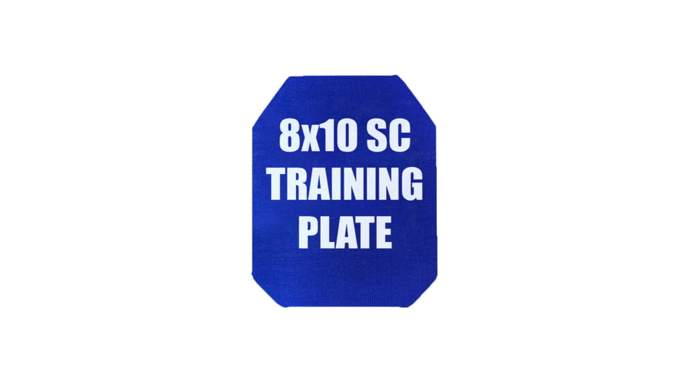 Custom Armor Group Non Ballistic Blue Marked SAPI Training Plate, Shooters Cut, 8in x 10in, GTP-SC-SC-810-NY