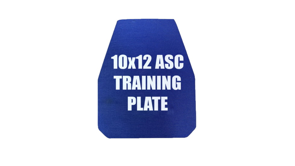 Custom Armor Group Non Ballistic Blue Marked SAPI Training Plate, Swimmers Cut, 10in x 12in, GTP-SC-ASC-1012-NY