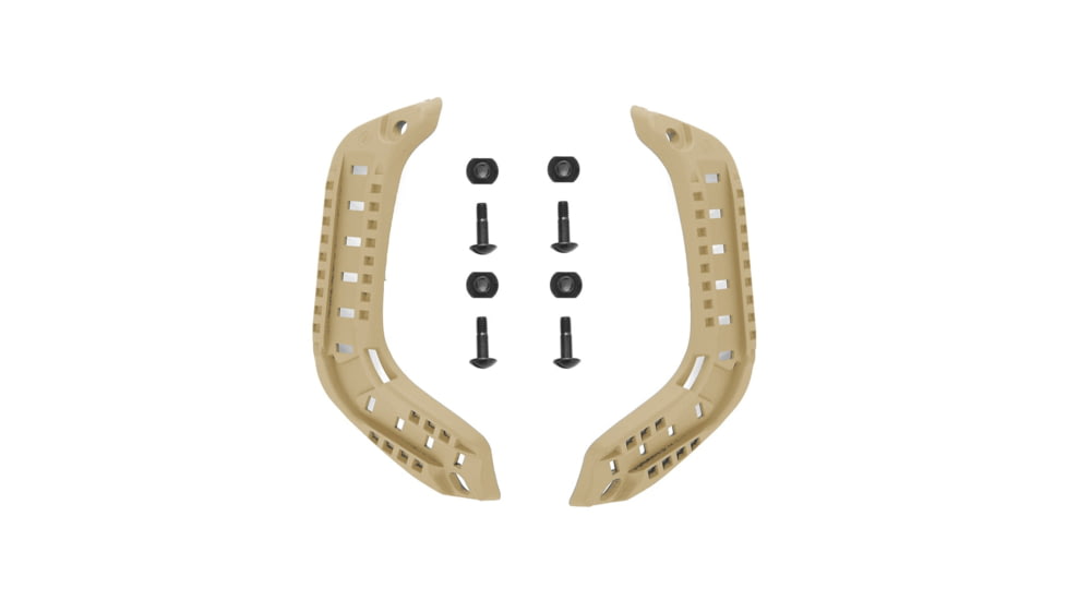 Custom Armor Group Rails - Helmet Accessory, Desert Tan, RL-DT