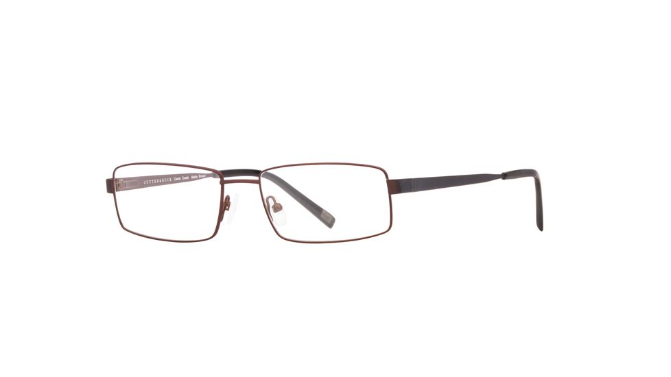 Cutter &amp; Buck CB Cedar Creek SECB CEDA00 Progressive Prescription Eyeglasses - Matte Brown SECB CEDA005545 BN