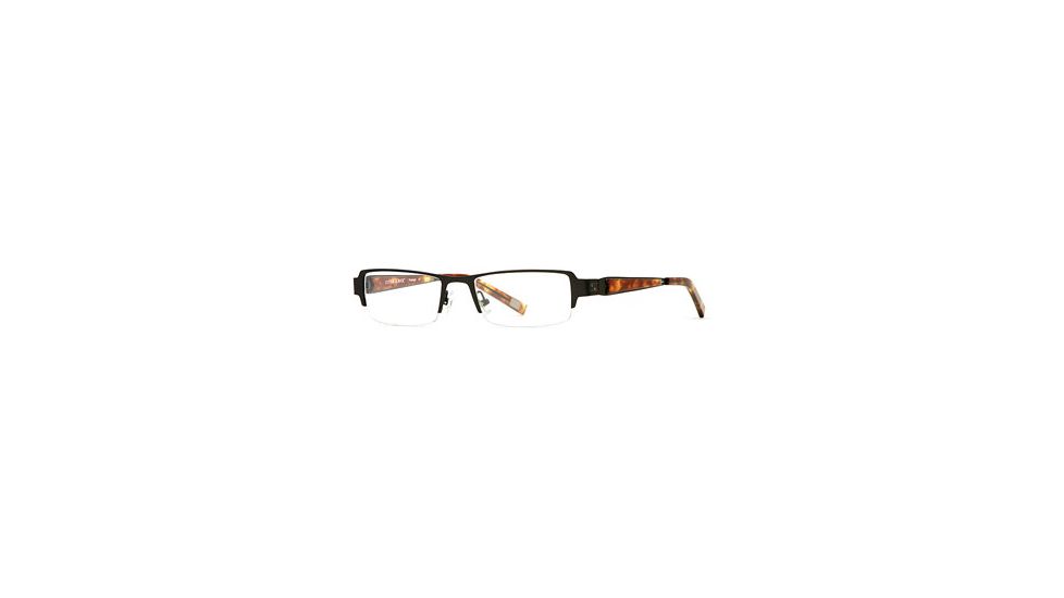 Cutter &amp; Buck CB Prestige SECB PRES00 Eyeglass Frames - Black Amber SECB PRES005040 BK