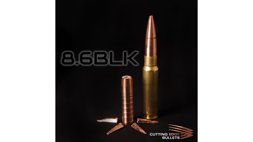 Cutting Edge Bullets Maximus .338 Caliber Rifle Bullets, 305 grain, Flat Base Subsonic, 50 Bullets, FB M. 338 305 SS