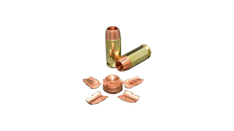 Cutting Edge Bullets Personal Home Defense 40 S&amp;W 120 Grain Solid Copper Hollowpoint Brass Rifle Ammo, 20 Rounds, PHD 40SW 120