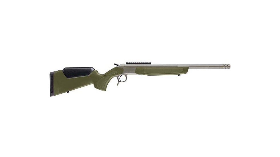 CVA Scout V3 Muzzleloader, .45-70 Government, 22in 11/16x24 TPI Barrel, 1-20, Synthetic OD Green Stock, Stainless, CR4442SGZ-FRRMPG