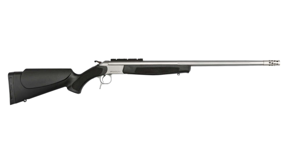 CVA Scout Break Action Rifle, .45-70 Government, 25 in barrel, 1-14 Twist, Muzzle Brake, Stainless Steel, 1 Rounds, CR4806S-FRRMPG