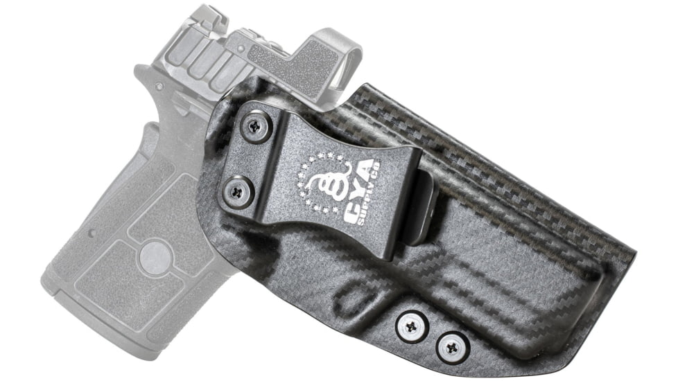 CYA Supply Co. Base Optic Ready Holster for Smith &amp; Wesson, Equalizer, Right Hand Draw, Carbon Fiber, Small, BOR0425