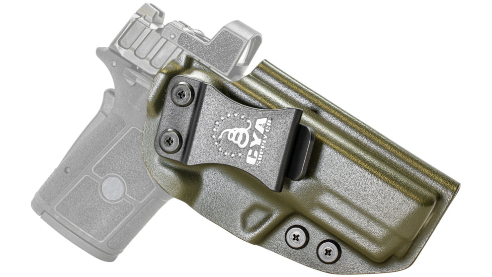 CYA Supply Co. Base Optic Ready Holster for Smith &amp; Wesson, Equalizer, Right Hand Draw, Olive Drab, Small, BOR0429