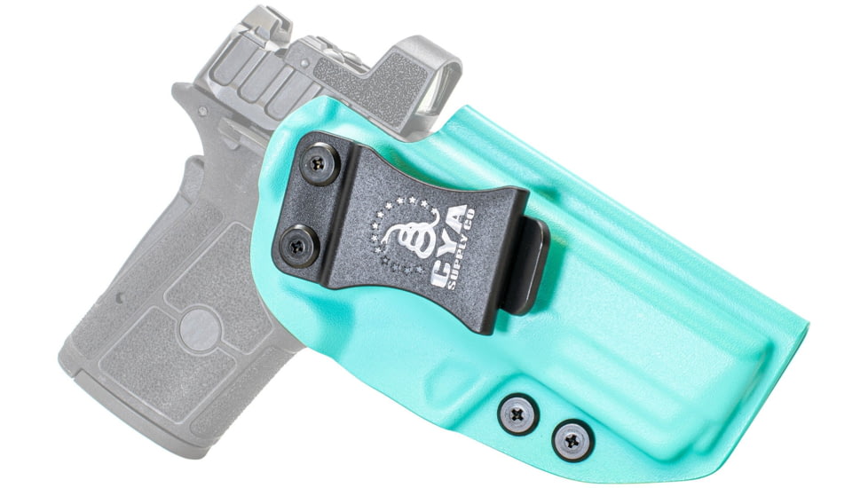 CYA Supply Co. Base Optic Ready Holster for Smith &amp; Wesson, Equalizer, Right Hand Draw, Teal Blue, Small, BOR0427