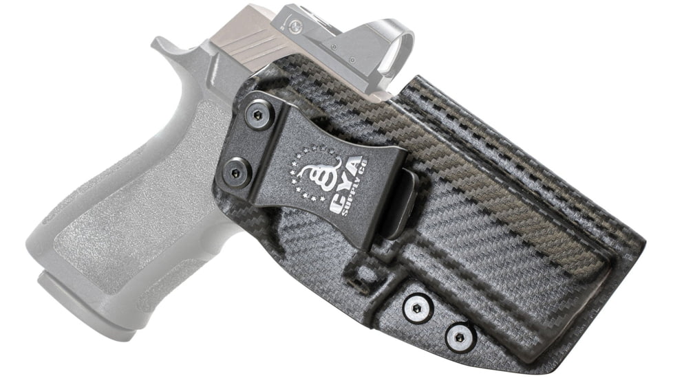CYA Supply Co. Base Optics Ready for Sig Sauer, P320 X Carry, Right Hand Draw, Carbon Fiber, Small, BOR0265