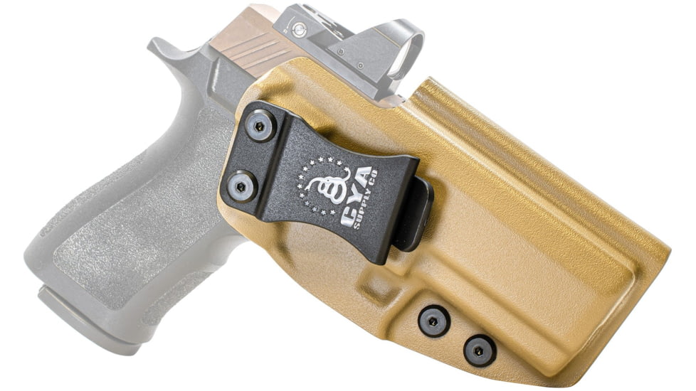 CYA Supply Co. Base Optics Ready for Sig Sauer, P320 X Carry, Right Hand Draw, Flat Dark Earth, Small, BOR0263