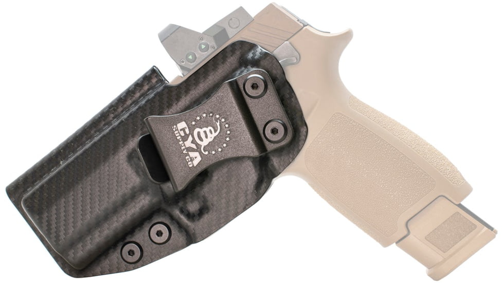 CYA Supply Co. BOR Holster, SIG, P320 Compact/Carry &amp; M18, Left Hand, Carbon Fiber, BOR0086