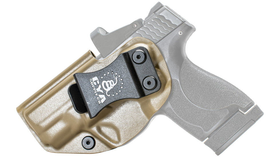 CYA Supply Co. BOR Holster, Smith &amp; Wesson M&amp;P Shield M2.0 &amp; M&amp;P Shield Plus 3.1in, Left Hand, Flat Dark Earth, BOR0004