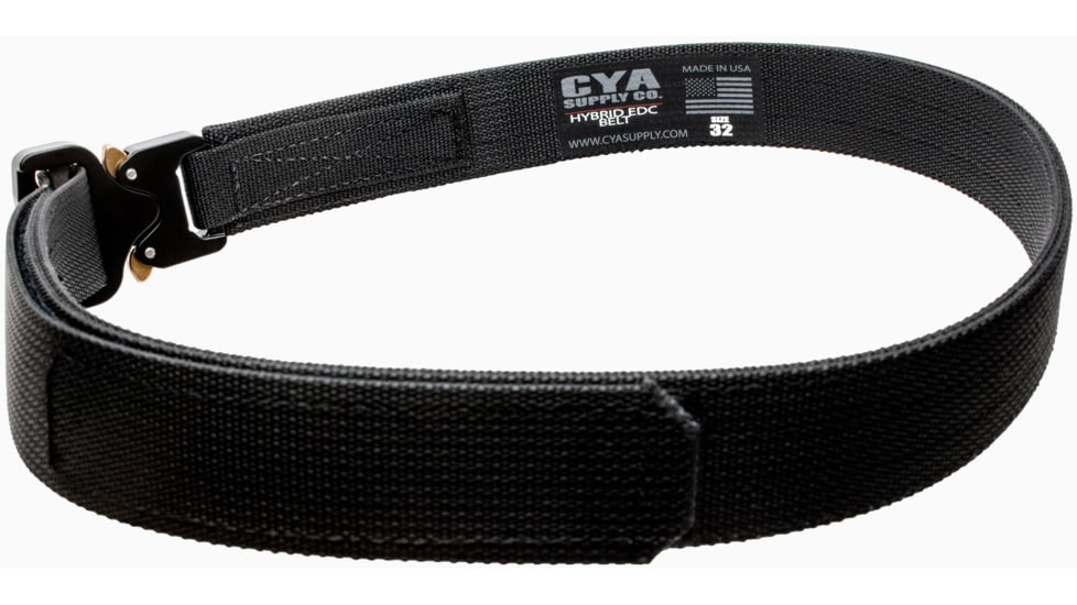 CYA Supply Co. Hybrid EDC Belt, Black, 30, EDCBELTBLK030