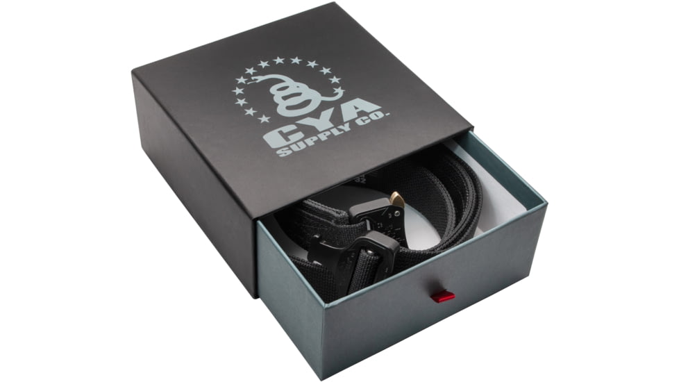 CYA Supply Co. Hybrid EDC Belt, Black, 30, EDCBELTBLK030