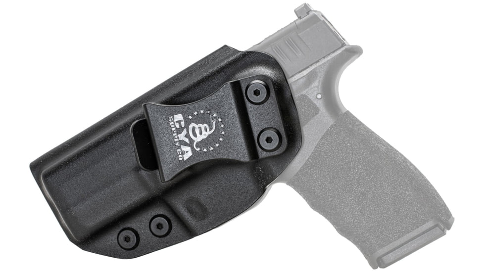 CYA Supply Co. Inside the Waistband Holster for Springfield, HELLCAT PRO OSP 3.7in, Left Hand Draw, Black, Small, IWB0522
