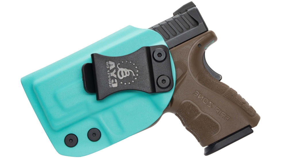 CYA Supply Co. Inside the Waistband Holster for Springfield, XD MOD.2 Subcompact 3in , Left Hand Draw, Teal Blue, Small, IWB0128