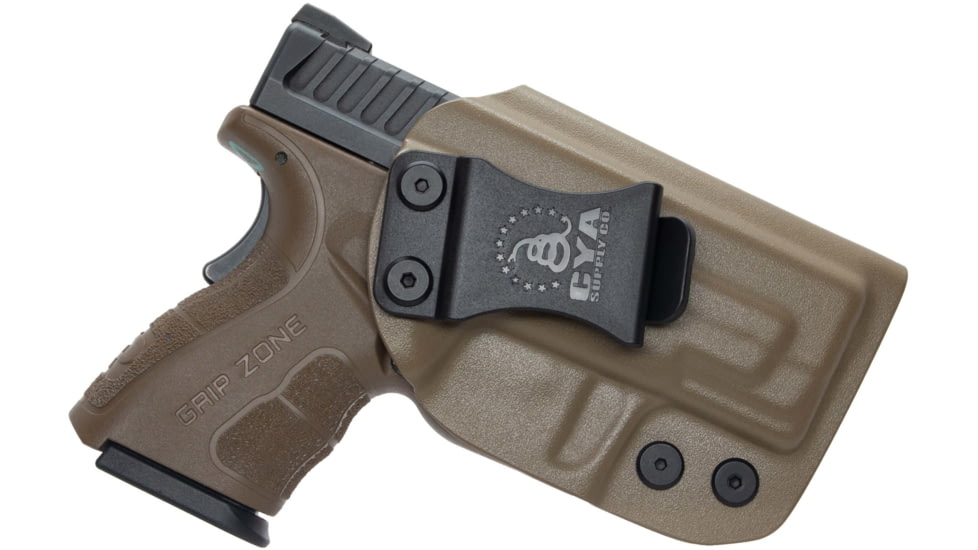 CYA Supply Co. Inside the Waistband Holster for Springfield, XD MOD.2 Subcompact 3in , Right Hand Draw, Flat Dark Earth, Small, IWB0123