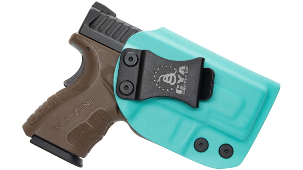 CYA Supply Co. Inside the Waistband Holster for Springfield, XD MOD.2 Subcompact 3in , Right Hand Draw, Teal Blue, Small, IWB0127