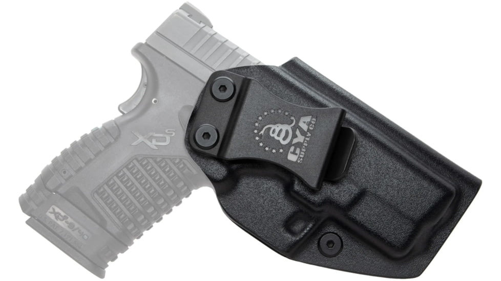CYA Supply Co. Inside the Waistband Holster for Springfield XD-S MOD.2 - 3.3 in - 9/40, Left Hand Draw, Black, Small, IWB0062