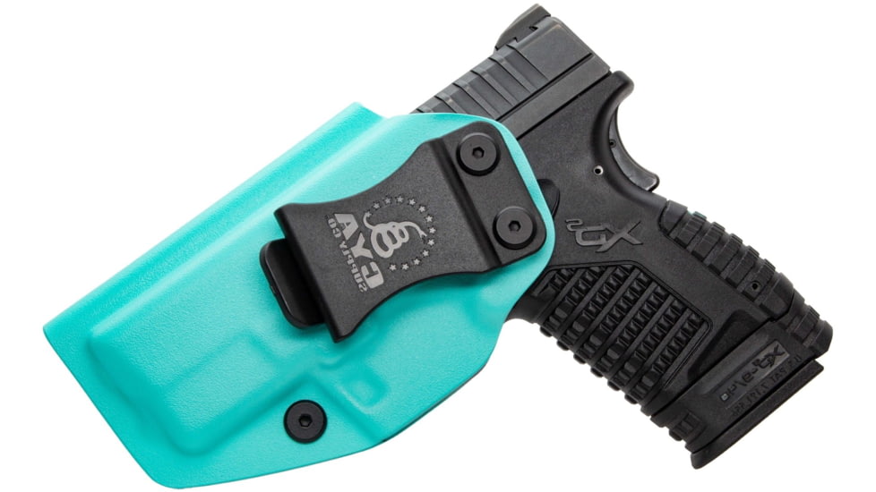 CYA Supply Co. Inside the Waistband Holster for Springfield, XD-S MOD.2 - 3.3in - 9/40, Left Hand Draw, Teal Blue, Small, IWB0242