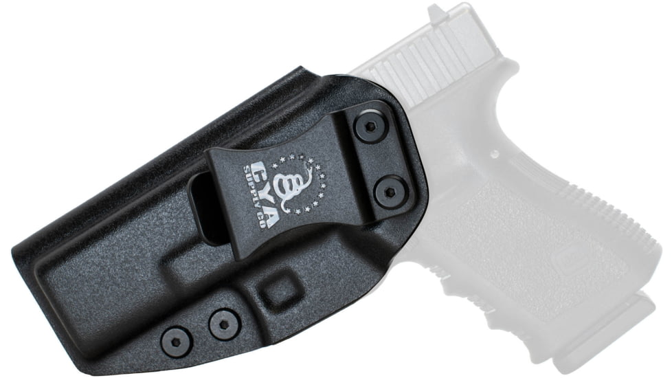 CYA Supply Co. Inside the Waistband Holster, Glock, 19/23/32/19x/45/44, Left Hand, Black, IWB0056