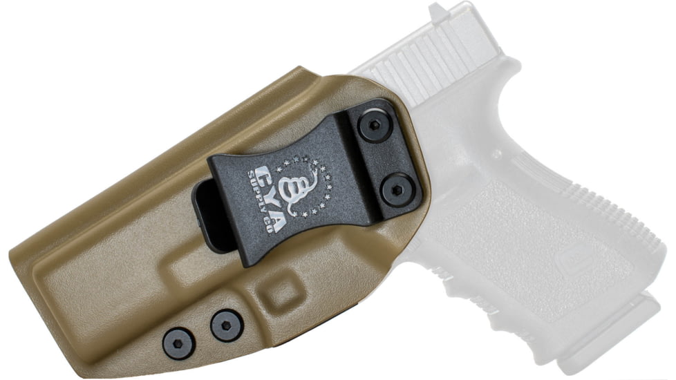 CYA Supply Co. Inside the Waistband Holster, Glock, 19/23/32/19x/45/44, Left Hand, Flat Dark Earth, IWB0058