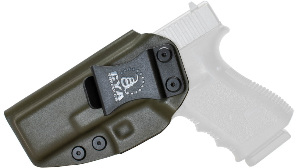 CYA Supply Co. Inside the Waistband Holster, Glock, 19/23/32/19x/45/44, Left Hand, Olive Drab, IWB0276
