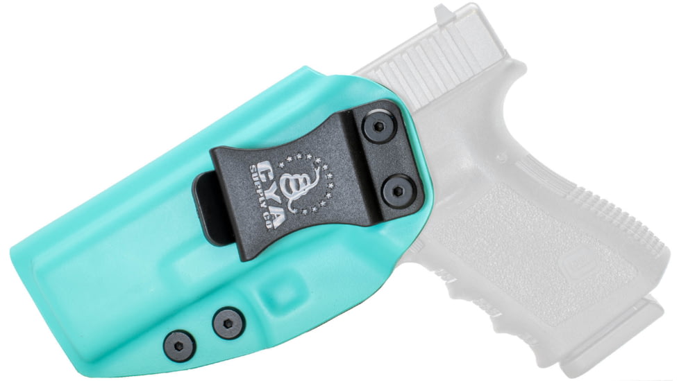 CYA Supply Co. Inside the Waistband Holster, Glock, 19/23/32/19x/45/44, Left Hand, Teal Blue, IWB0218