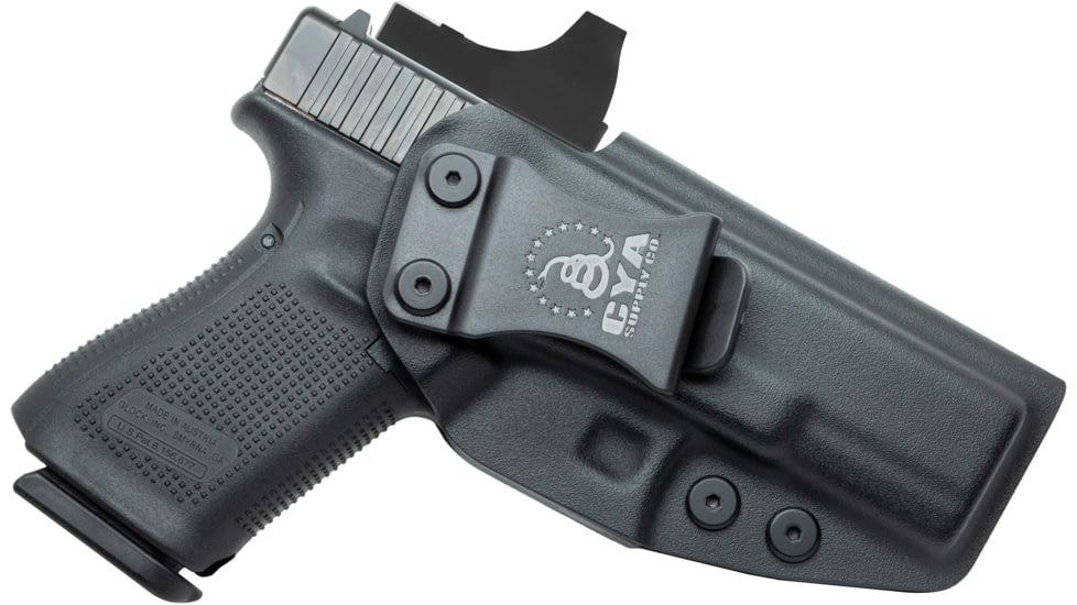 CYA Supply Co. Inside the Waistband Holster, Glock, 19/23/32/19x/45/44, Right Hand, Black, IWB0055
