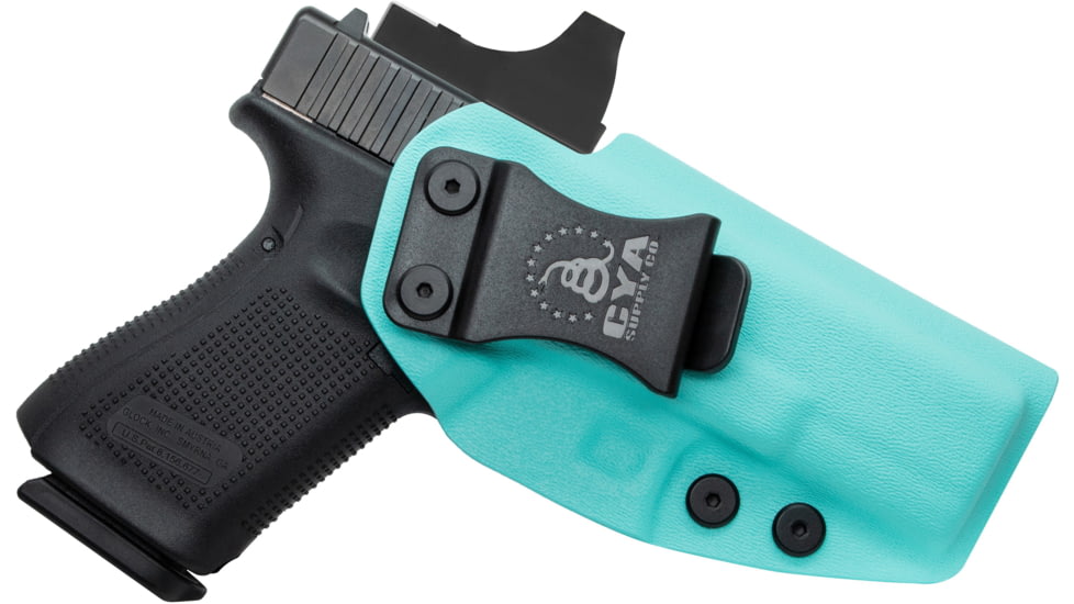 CYA Supply Co. Inside the Waistband Holster, Glock, 19/23/32/19x/45/44, Right Hand, Teal Blue, IWB0217