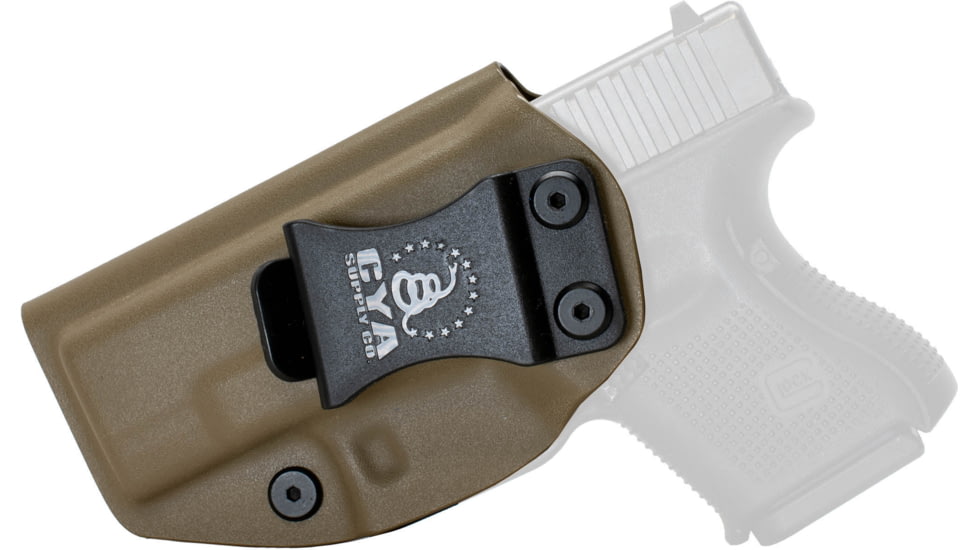 CYA Supply Co. Inside the Waistband Holster, Glock, 26/27/33, Left Hand, Flat Dark Earth, IWB0022