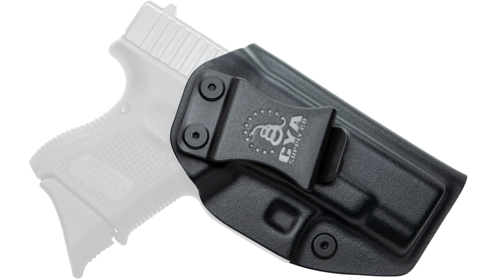 CYA Supply Co. Inside the Waistband Holster, Glock, 26/27/33, Right Hand, Black, IWB0007